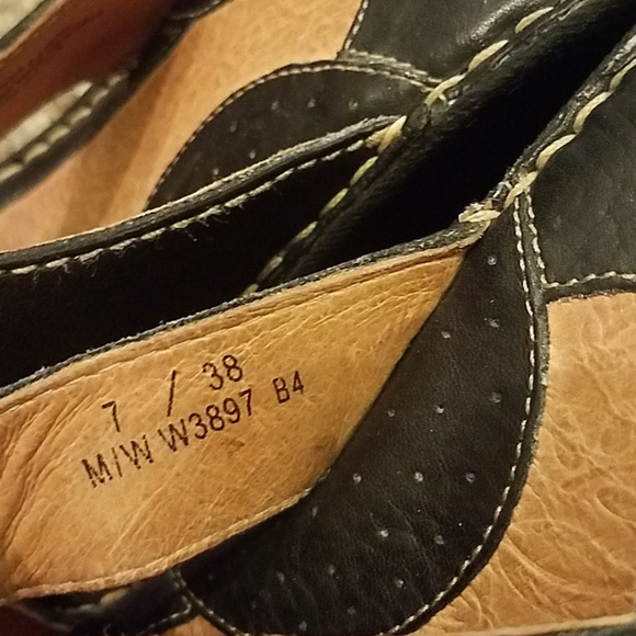 Born black wedge sandals size 7 - Picture 2 of 4